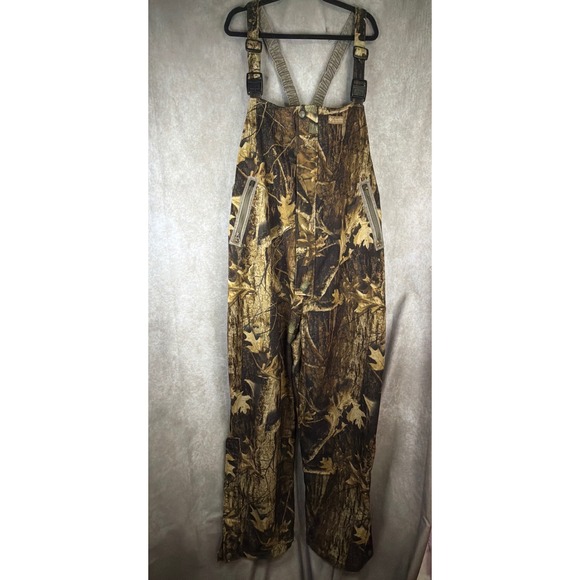 Columbia Other - Columbia Hunting Bibs Men 2X Brown Timberwolf Camo Silent Shell Overalls Bark